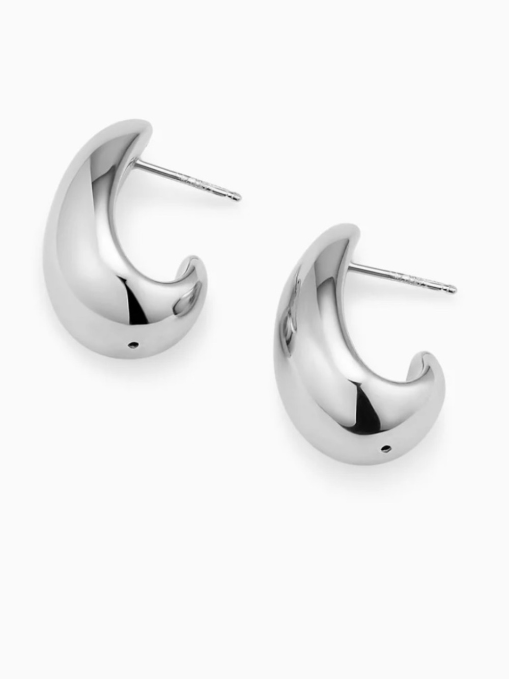 Oradina Contour Drop Earrings sterling silver